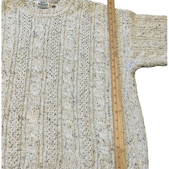 Van Hausen 417 Vintage Wool Blend Chunky Knit Fisherman Sweater Sz XL - Picture 6 of 8